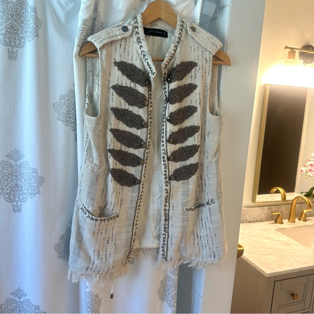 Zara beaded vest